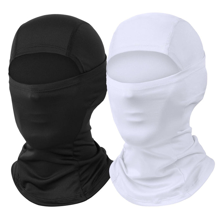 Balaclava White Ski Mask 2 Pack Full Face Mask for Men Shiesty Ski Mask Women Mo
