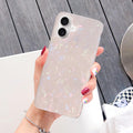 with iPhone 16 Case 6.1 inch,Sparkle Opal Glitter Translucent Clear S
