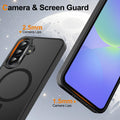 for Samsung Galaxy A36 5G Phone Case Magnetic Shockproof, [Fit for MagSafe] [Gla