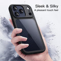 For Iphone 17 Pro 6.3-Inch, Shockproof Phone Bumper Cover, Solid Color Matte Tpu