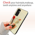 Galaxy A35-5G Case, A35 5G Phone Case for Girls Women Mirror Make up Lux