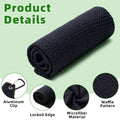 3 Pack Golf Towels(16" X 16") with Carabiner Clip,Microfiber Fabric Waffle Patte