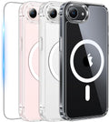 Iphone 17E & Iphone 16E Case Clear: Magnetic Cases With 1 Pack Screen Protector