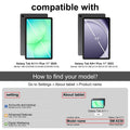 Smart Case for Galaxy Tab A11+ Plus/A9+ Plus 11 Inch, Slim Stand Hard Back Shell