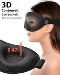 Sleep Mask - 100% Blackout Eye Mask for Sleeping for Women Men, 3D Cont