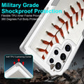 Case for Samsung Galaxy S22 Ultra, Baseball Sports Pattern Shock-Absorption Hard