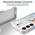 Case for Samsung Galaxy S23, Cute Funny Cats Pattern Shock-Absorption Hard PC an