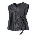 Alfani Pleated Side-Tie Top, Size Large