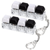 Keyboard Fidget Toy, 4-in-1 Keyboard Button Clicker Keychain, Push Bubble Se