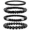 Party Jewelry Multi-Layer Bracelet Set Casual Wear Black Beaded Bracelets for Me