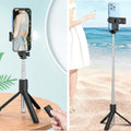 Stick Tripod 28" — Extendable Phone Tripod with 360° Rotation Holder for Travel,