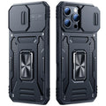 Phone Case Compatible for iPhone 16 Pro Max with Camera Cover Military Gra