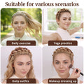 2 Pack Clip Headband for Twisty Bangs, 90s Hair Accessories for Women with 8 Min