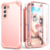 Samsung Galaxy S23 Heavy Duty Case - 3-in-1 Shockproof Protection with Screen Protector