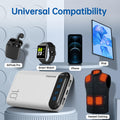 Portable Charger Slim External Battery Pack With 2 Usb 2.4A Outputs And