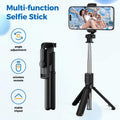 Selfie Stick Tripod, Retractable Selfie Stick Tripod with Wireless Remote Contro