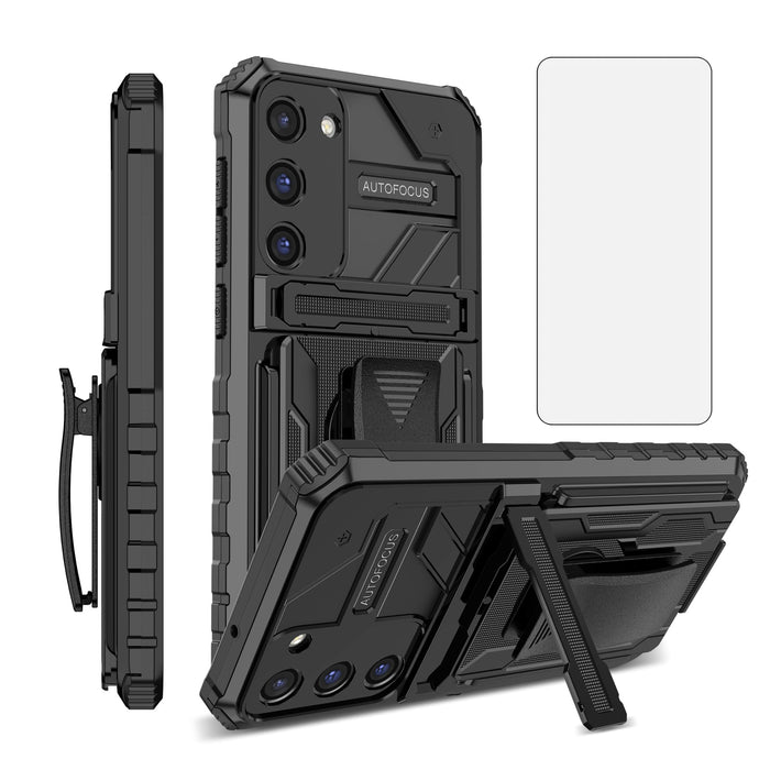 Galaxy S23 Plus 5G Case with Screen Protector & Belt Clip Holster - Ultimate Pro