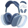 In 1 Case Cover For Airpods Max, Clear Tpu Ear Cup Protectors & Silicone Earpad