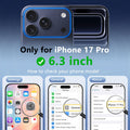 For Iphone 17 Pro Case, Cute Wavy Full Camera Protection [ Magsafe] Matte Anti-S