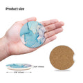 Cup Holder Coasters 2 Pack — Absorbent Ceramic Stone with Cork Base for Women &