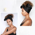 Silk Feeling Scarf, 35'' Square Retro Soild color Satin Headband Scarf for