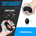 Grip Strength Trainer (5 Pack), Forearm Strengthener, Hand Strengthening Devices