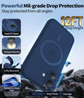 Case For Iphone 16 With Screen Protector [Full Camera Protection] [Strong Magsaf