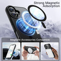 Case For Iphone 16 6.1-Inch Magsafe, Shockproof Phone Bumper Cover, Solid Color