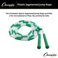 Sports Classic Plastic Segmented Beaded Jump Ropes - Phys. Ed, Gym, Fitness and