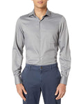 Van Heusen Mens Fitted Lux Sateen Solid Dress Shirt, Size Large