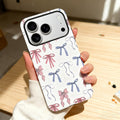 iPhone 16 Case, Cute Bow Ribbon Phone Case for Women Girl, Aesthetic Shockpr