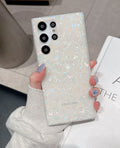 Galaxy S23 Ultra Case 5G 6.8-inch, Luxury Sparkle Glitter Translucent Clear Opal