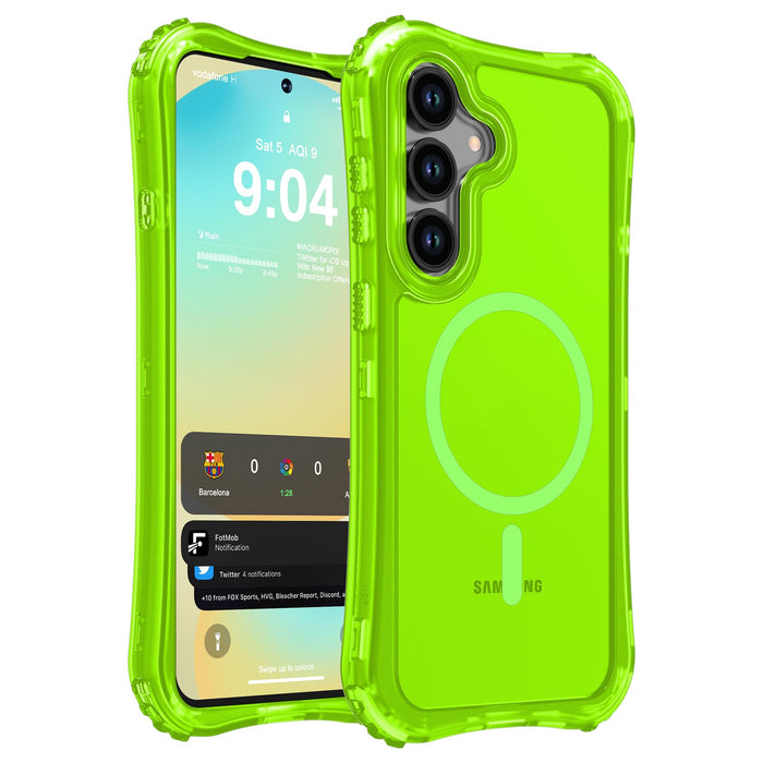Samsung Galaxy S25 Fe Case Matte,2-Layer Durable Bumper [ Magsafe][Military Grad