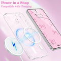 Magnetic for Samsung Galaxy S26 Case, Bow Case Compatible with MagSafe, Wireless