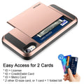 Case for iPhone XR Case Wallet Card Holder Sliding Cover Credit Card Slot ID Poc