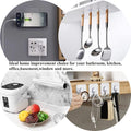 Wall Hooks 13LB Heavy Duty No Drill Transparent Waterproof Hooks for Ba