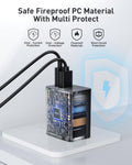 Wall Charger Block 20W, 2-Pack Dual Port Wall Charger Adapter With Foldable Plug