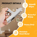 12Pcs Sliver Stainless Steel Chip Clips for Food Packages, Metal Kitc