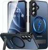 Samsung Galaxy A17 5G MagSafe Case with Kickstand - Magnetic Shockproof Phone Cover