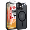 Iphone-12 Mini Case/Iphone-13 Mini Phone Cases:[ Screen Protector X2+ Camera Cov