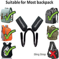 Backpack Attachment Carrier Hanger Rack Hook Holder for Carrying Mini Cruiser, C