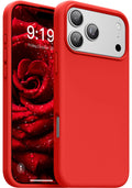 For Iphone 17 Pro Case,Shockproof Liquid Silicone Protective Phone Case With Sof