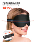 Sleep Mask - 100% Blackout Eye Mask for Sleeping for Women Men, 3D Cont