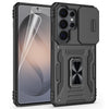 Samsung Galaxy S26 Ultra Shockproof Case with Sliding Camera Cover and Ring Holder