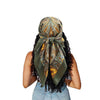 Square Head Satin Scarf Silk Feeling Hair Scarf 35