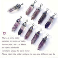 Amethyst Necklace Gemstone Crystal Necklace for Women Healing Stone pendant Jewe