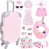 17Pcs 18 Inch Girl Doll Clothes and Accessories Doll Accessories Case Luggage