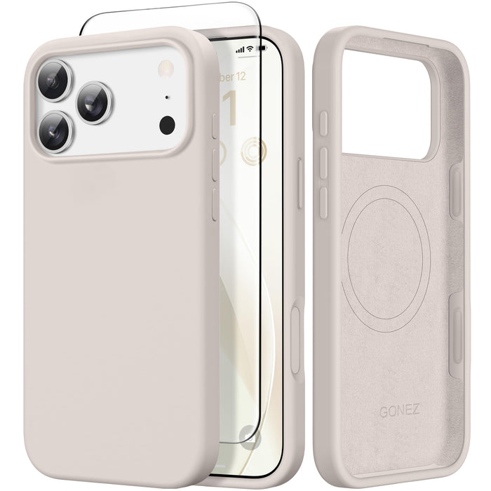 For Iphone 17 Pro Case, Magsafe, [Screen Protector + Camera Lens Protector], Liq