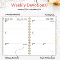 Planner, Weekly and Monthly Calendar Planner, January 2026-December 2026, D