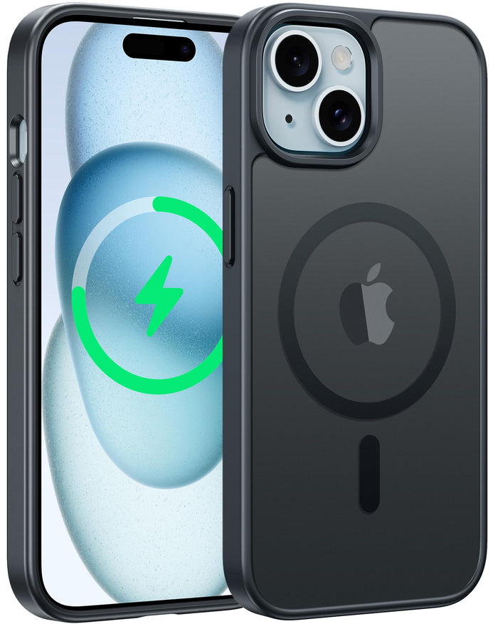 Iphone 15 Case: For Iphone 14 & Iphone 13 Case | Magnetic Frosted Translucent Sl